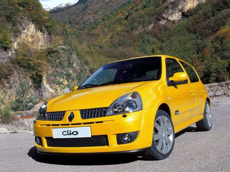 Renault Clio 2 generation [restyling] RS hatchback 3 dv. 2.0 T MT (2001–2005)