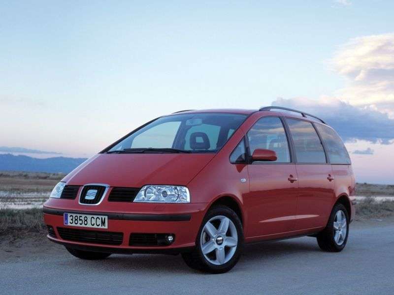SEAT Alhambra 1.generacja [zmiana stylizacji] minivan 1.9 TD MT (2003 2009)