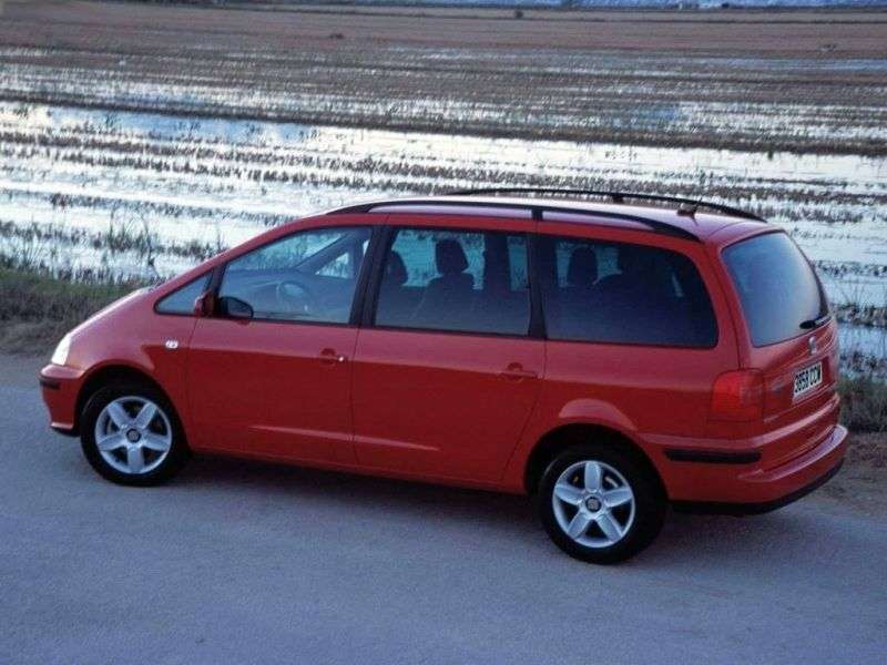 SEAT Alhambra 1st generation [restyled] minivan 2.8 MT 4WD (2000–2010)