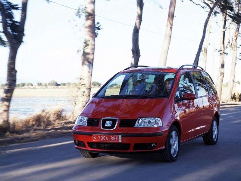 SEAT Alhambra 1st generation [restyled] minivan 1.9 TD MT (2003–2009)