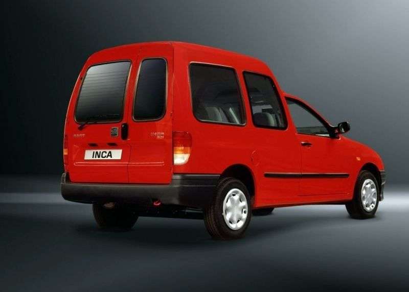 SEAT Inca 4 drzwiowy van pierwszej generacji. 1,9 SDI MT (1995–2000)