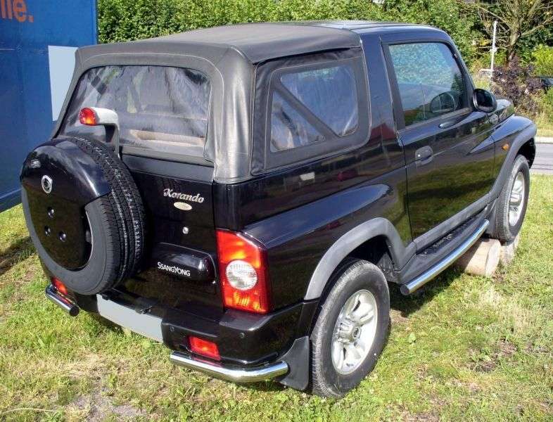 SsangYong Korando 2 drzwiowy SUV Soft Top 2.9 D MT AWD (1997 2006)