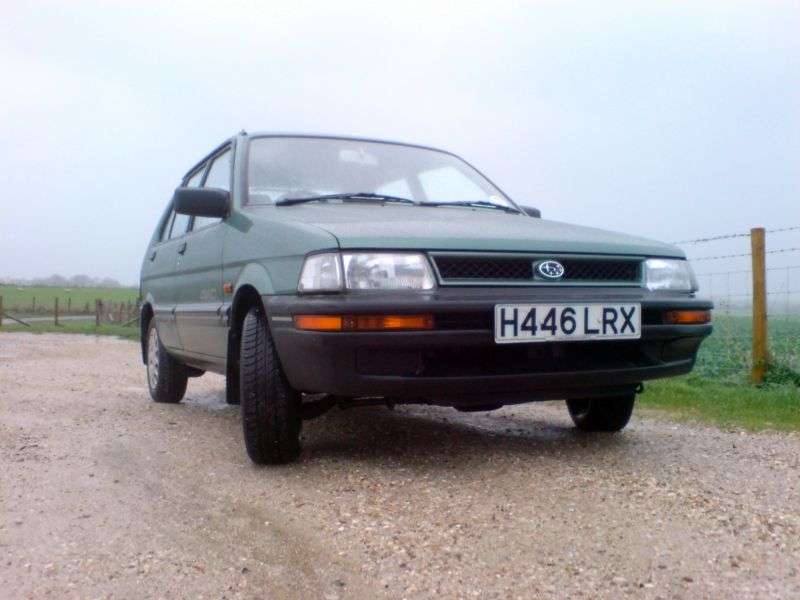 Subaru Justy 1 (KAD) [restyling] 3 bit hatchback 1.0 MT AWD (1989–1994)