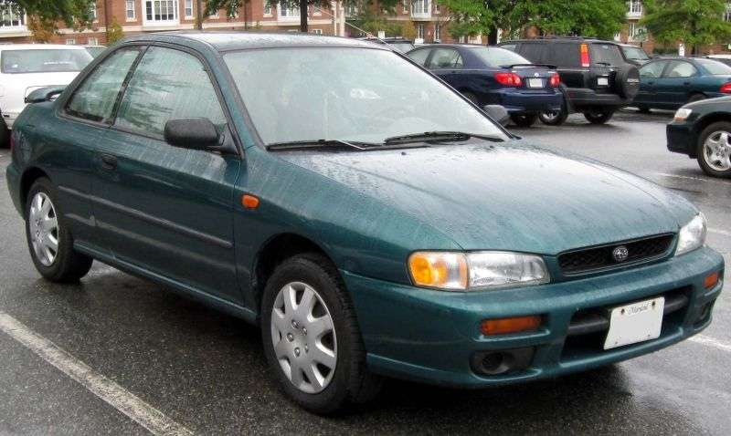 Subaru Impreza 1st generation coupe 1.6 MT (1996–2000)