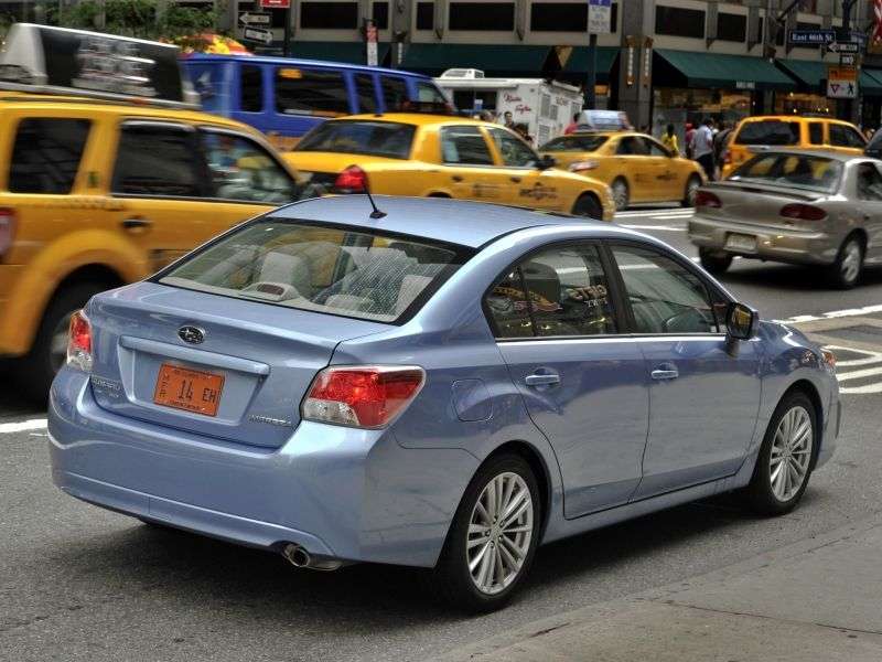 Subaru Impreza 4 generation sedan 1.6i S MT CC (2012 – n.)