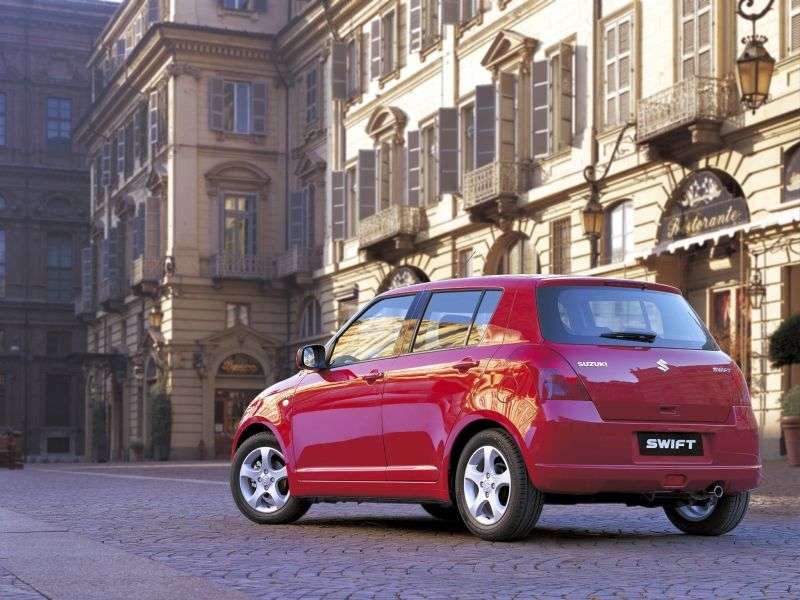 5 drzwiowy hatchback Suzuki Swift 3 generacji 1,3 mln ton (2005 2010)