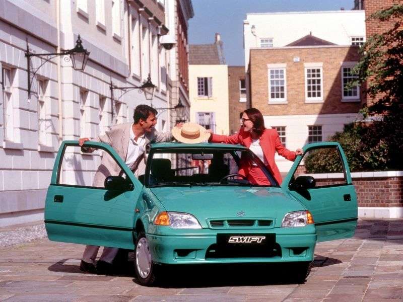 Suzuki Swift drugiej generacji [zmiana stylizacji] hatchback 3 drzwiowy. 1,0 MT (1996 2004)