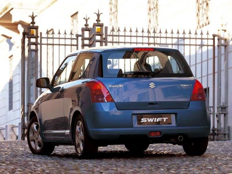 Suzuki Swift 3 drzwiowy hatchback 3 drzwiowy 1,5 MT (2004 2010)