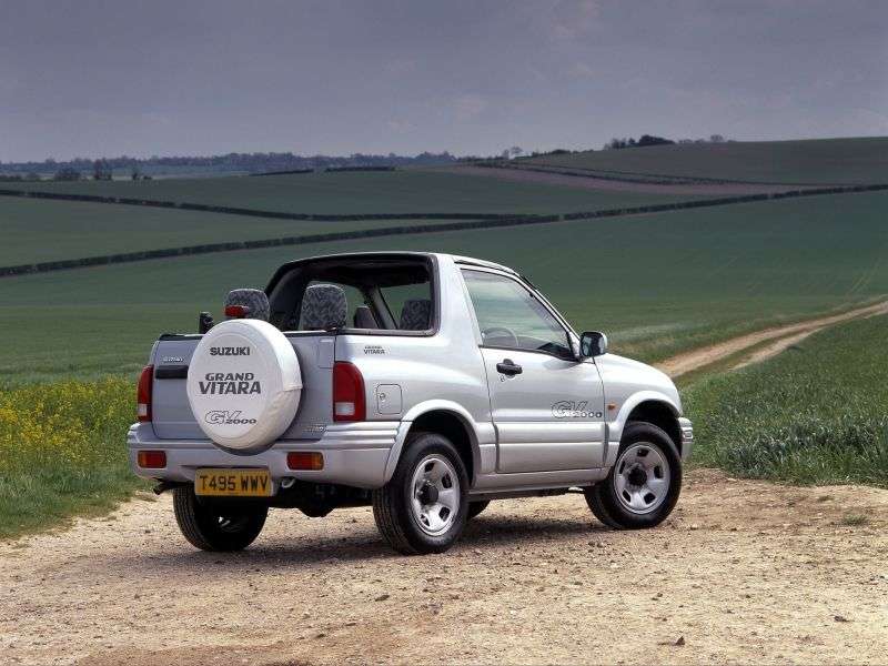 3 drzwiowy kabriolet pierwszej generacji Suzuki Grand Vitara 1,6 MT (1998 2005)