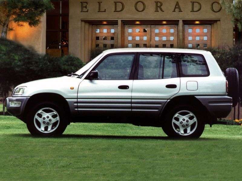 Toyota RAV4 1st generation [restyling] 5 bit crossover. 2.0 MT AWD (1998–2000)