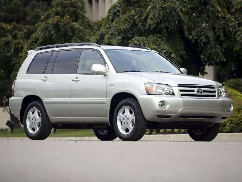 Toyota Highlander 1st generation [restyled] crossover 2.4 AT 5seat (2004–2007)