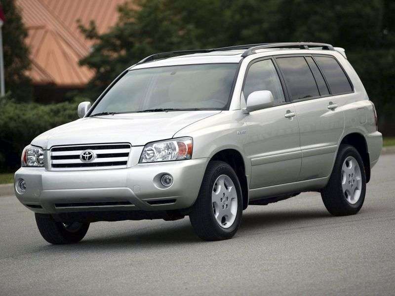 Toyota Highlander 1st generation [restyling] crossover 2.4 AT 5seat (2006–2007)