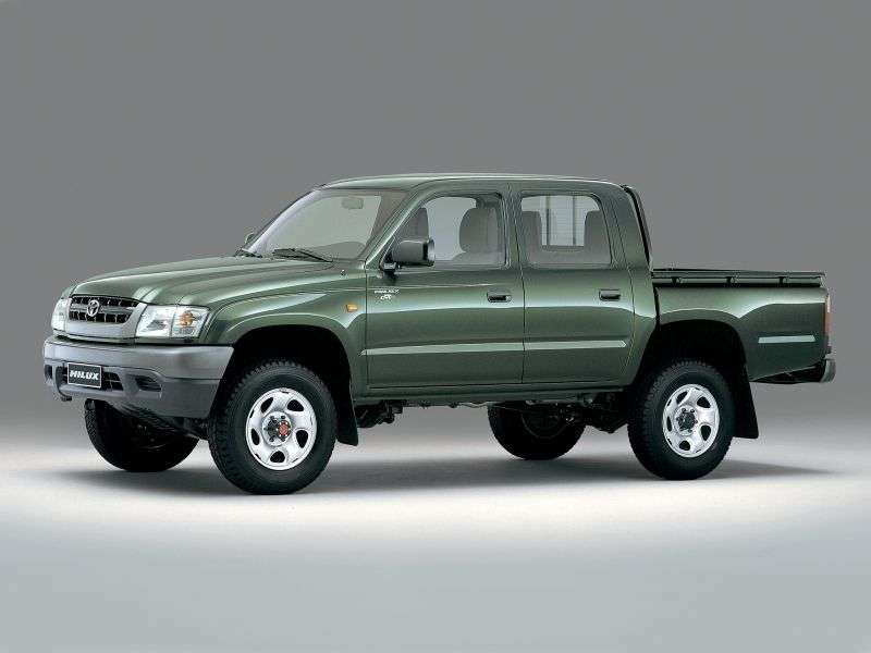 4 drzwiowy pickup Toyota Hilux 6. generacji [zmiana stylizacji]. 2.4 TD na AWD (2001 2004)