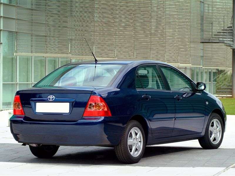 Toyota Corolla E130 [restyling] 4 door sedan. 1.6 MT (2004–2007)