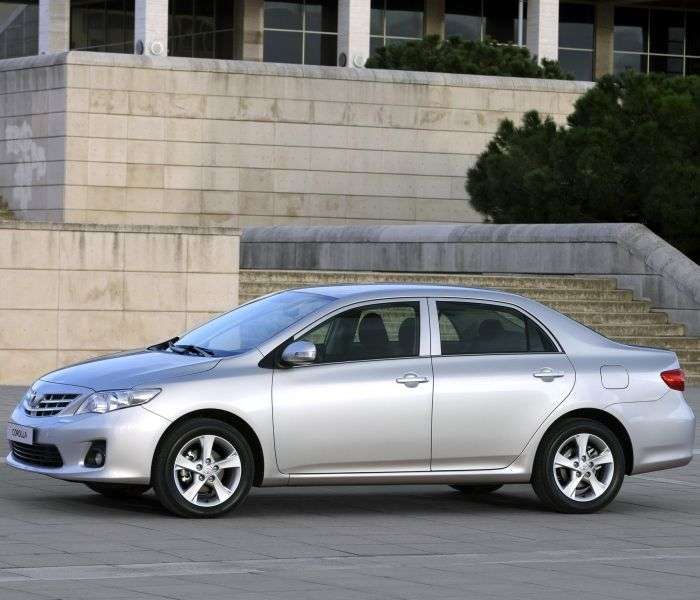 Toyota Corolla E150 [restyling] 4 door sedan 1.6 MT Elegance (2012) (2010–2013)