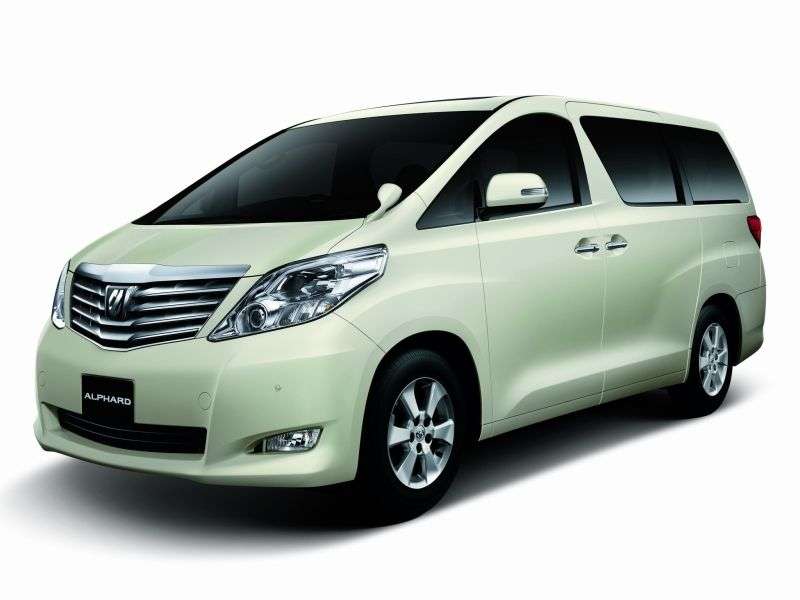 5 drzwiowy minivan JDM Toyota Alphard 2 generacji 3.5 AT 4WD (8 miejsc) (2008 2011)