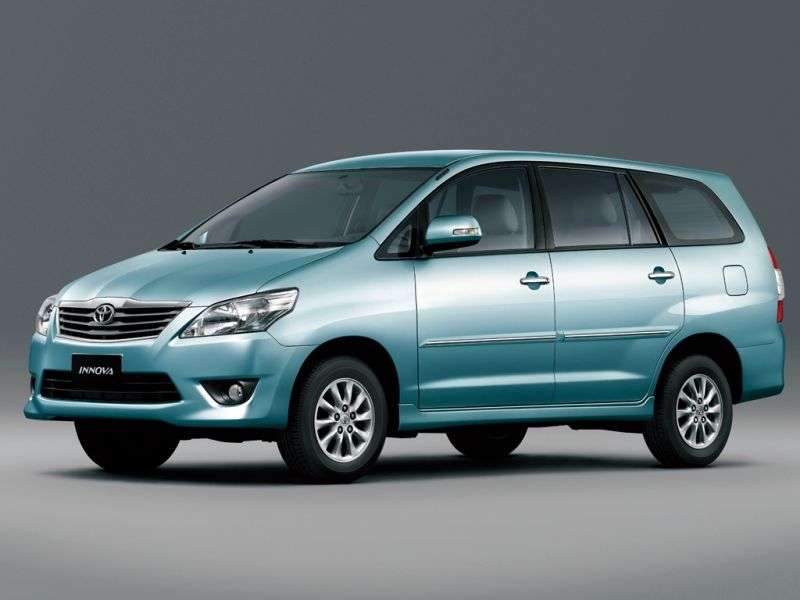 Toyota Innova 1st generation [2nd restyling] minivan 2.5 D 4D MT 8seat (2012 – n.)