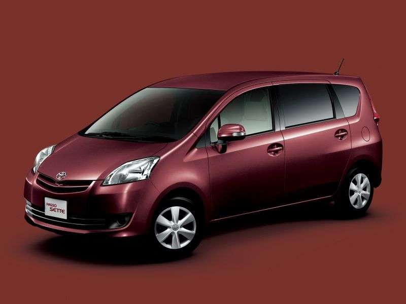 Toyota Passo Sette 1 generation minivan 5 dv. 1.5 AT (2008–2012)