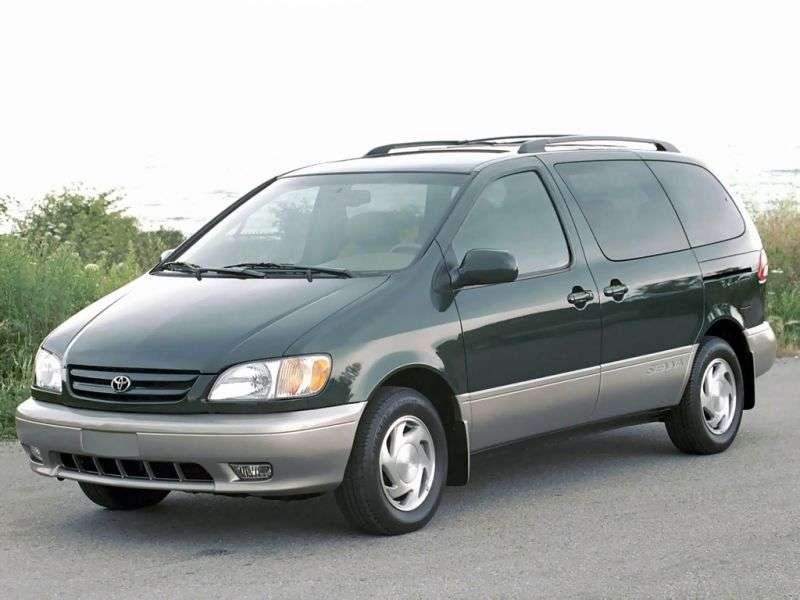 Toyota Sienna 1.generacja [zmiana stylizacji] minivan 3.0 AT (2001 2003)