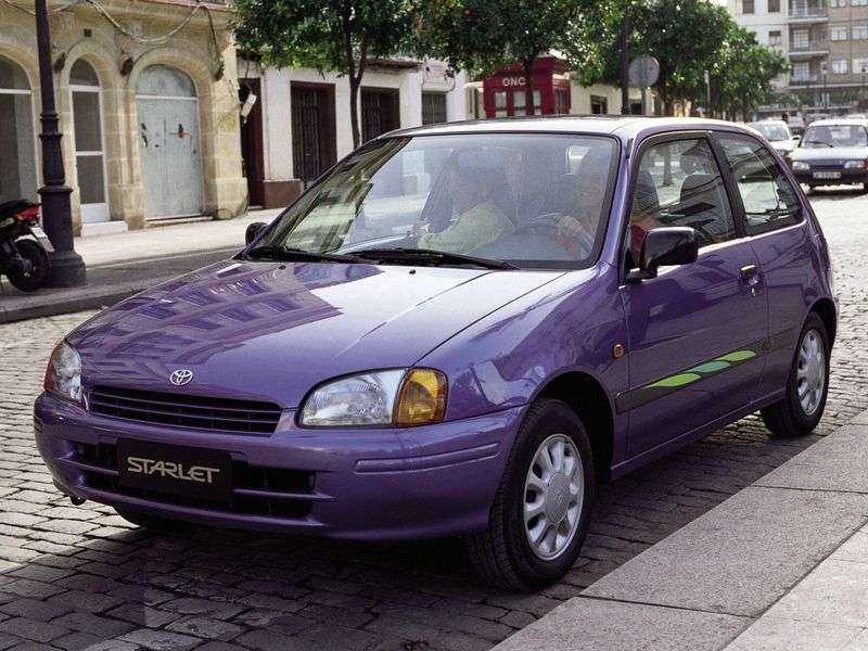 Toyota Starlet 90 Series hatchback 3 drzwiowy 1,3 mln ton (1996 1999)