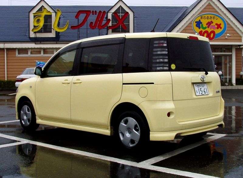 Toyota Sienta minivan 1.generacji 1.5 CVT (2003 2006)
