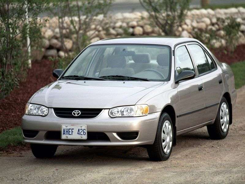 Toyota Corolla E110 [restyling] US Spec. 4 door sedan 1.8 3AT (2000–2002)