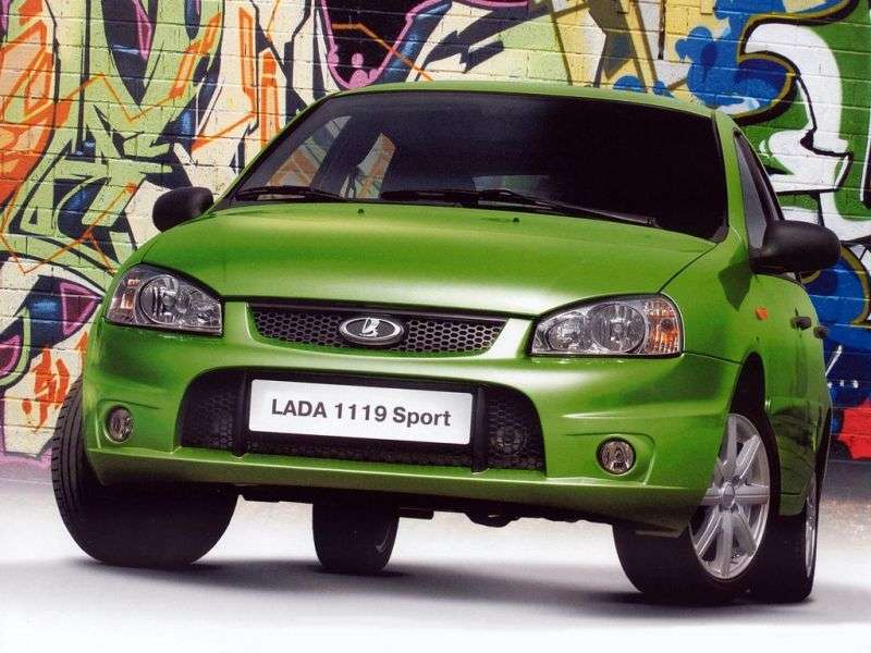 VAZ (Lada) Kalina Sport hatchback pierwszej generacji, 5 drzwiowy. 1,6 MT 16 cl (Euro 4) 11196 43 494 luksów (2012) (2011 2013)