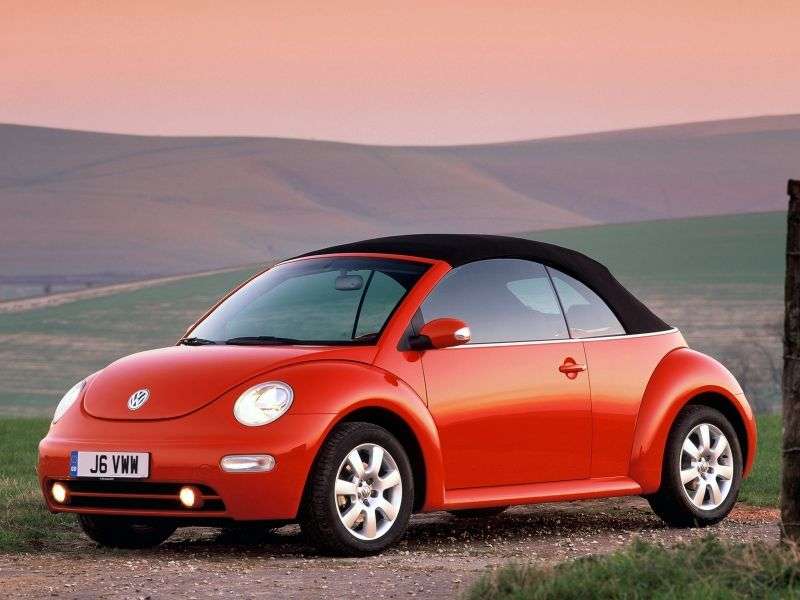 Volkswagen New Beetle 2 drzwiowy kabriolet pierwszej generacji 2.0 AT (2002 2005)