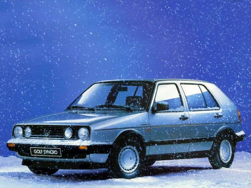 5 drzwiowy hatchback Volkswagen Golf 2 generacji 1,3 mln ton (1983 1991)