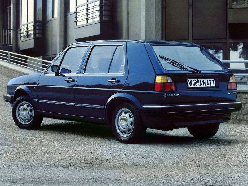 Volkswagen Golf 2 generation hatchback 5 dv. 1.6 D 4MT (1983–1991)