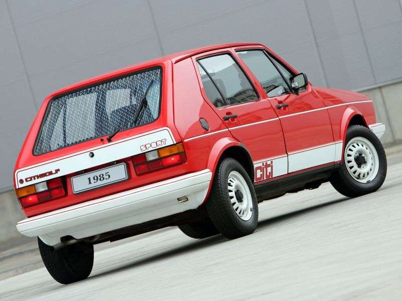 Volkswagen Citi Golf 1 generacji hatchback 1.3 MT (1984 2003)