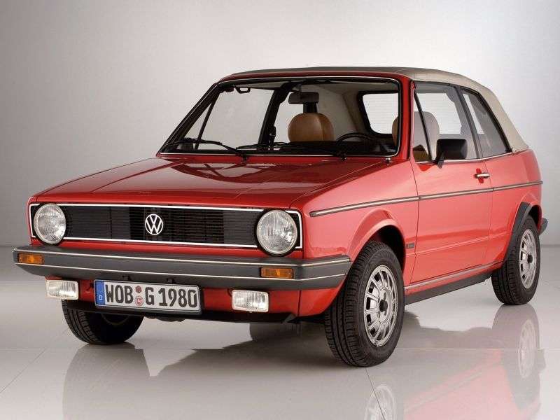 Volkswagen Golf 1st generation 1.8 MT convertible (1986–1993)
