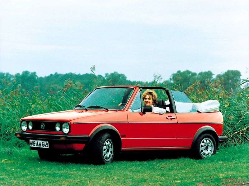 Volkswagen Golf 1st generation 1.6 MT convertible (1981–1989)