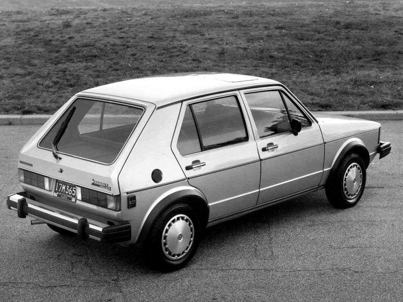 Volkswagen Rabbit 1st generation [restyling] 5 bit hatchback 1.6 D AT (1980–1984)
