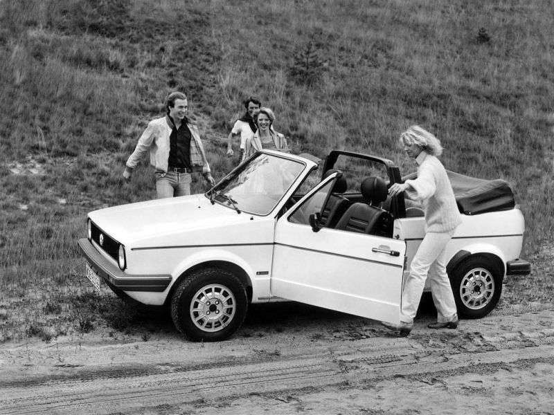 Volkswagen Golf 1st generation 1.6 MT convertible (1981–1989)