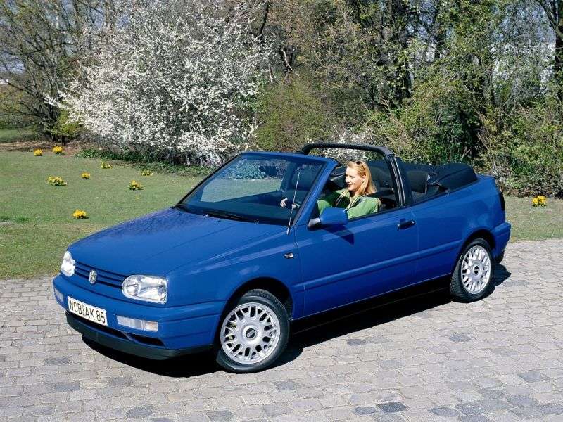 Volkswagen Golf 3 generation convertible 2.0 MT (1993–1998)