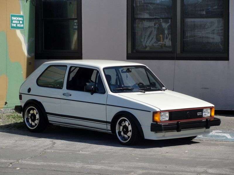 Volkswagen Rabbit 1 generacji [zmiana stylizacji] GTI hatchback 3 drzwiowy. 1,8 MT (1979 1984)