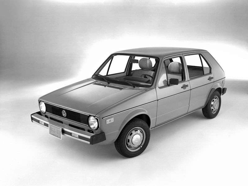 5 drzwiowy hatchback Volkswagen Golf 1 generacji 1,5 mln ton (1974 1983)