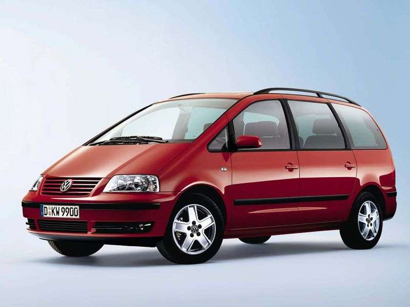 Volkswagen Sharan 1.generacji [zmiana stylizacji] minivan 1.9 TDI MT (2002 2003)