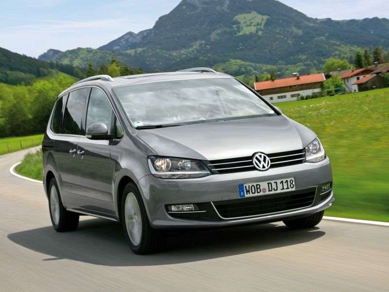 Volkswagen Sharan 2 generation minivan 5 doors. 2.0 TDI MT (2010 – n. In.)