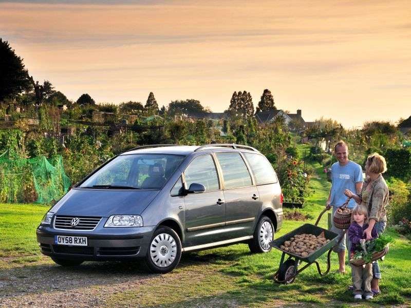 Volkswagen Sharan 1st generation [2nd restyling] minivan 2.8 MT (2003–2010)