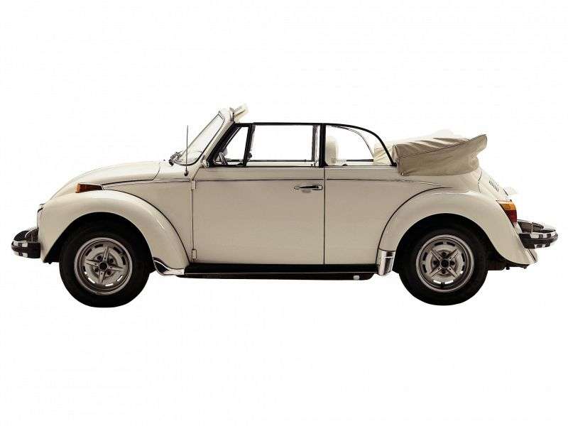 Volkswagen Beetle 1200 [4th restyling] 1.3 AMT convertible (1973–1975)