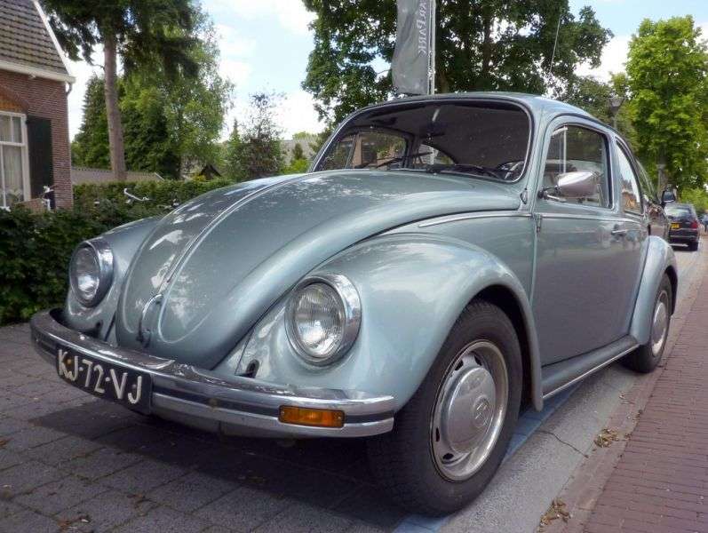 Volkswagen Beetle 1200 [4th restyling] 2 door sedan 1.3 MT (1973–1975)
