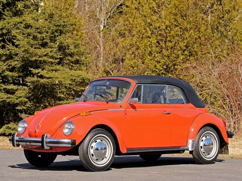 Volkswagen Beetle 1302/1303 [3rd restyling] 1.6 AMT convertible (1970 1972)