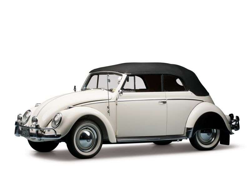 Volkswagen Beetle 1200/1300/1500 [restyling] 1.3 AMT convertible (1965–1968)