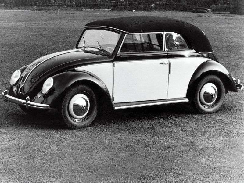 Volkswagen Beetle 1st generation 1.1 MT convertible (1946–1953)